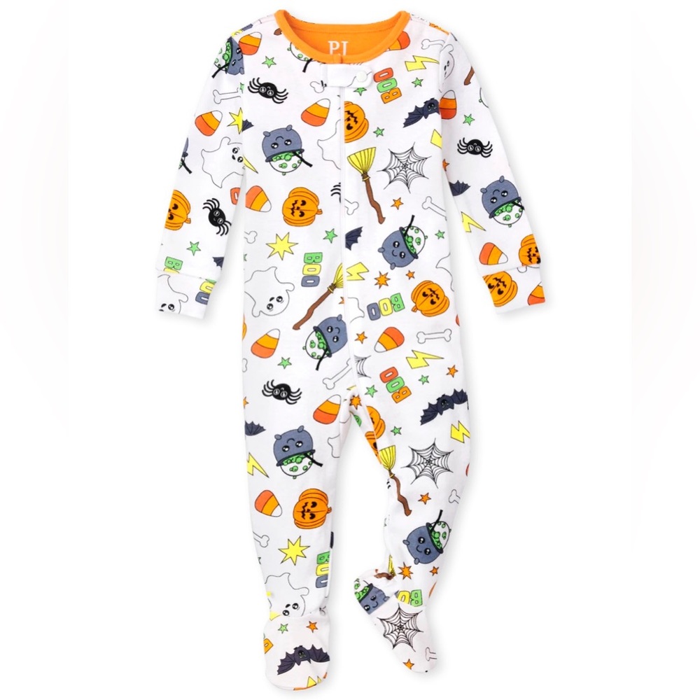 WornTwice! The Children’s Place Unisex Halloween Snug Fit Cotton Pajamas